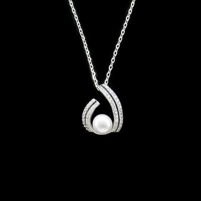 Silver Pearl Necklace