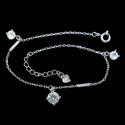 Silver Zircon Necklace