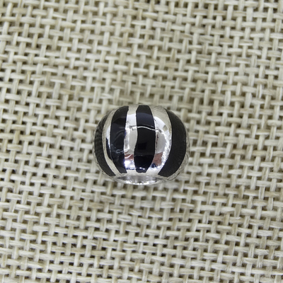 Silver Enamel Pendant