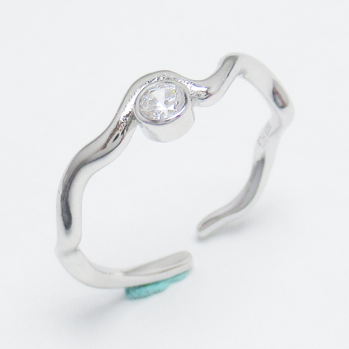 Silver Zircon Ring