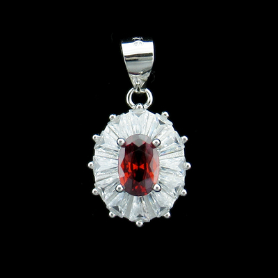 Silver Zircon Pendant