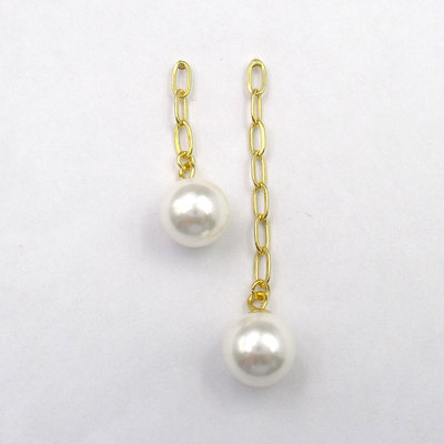 Silver Pearl Ear Stubs