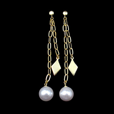 Silver Pearl Ear Stubs