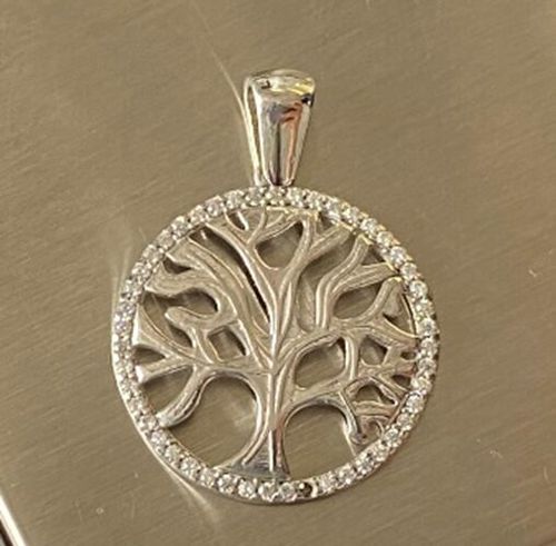Silver Zircon Pendant