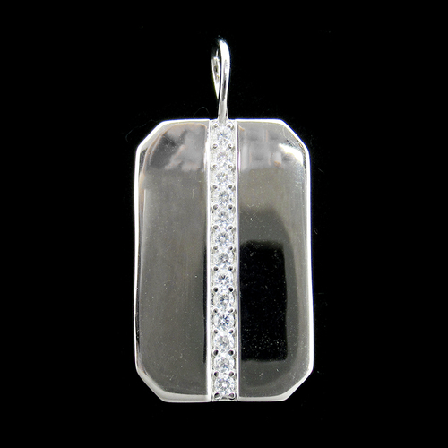 Silver Zircon Pendant