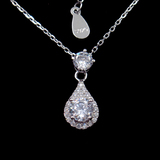 Silver Zircon Necklace