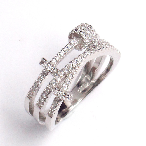 Silver Zircon Ring