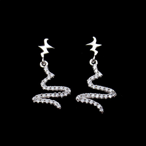 Silver Zircon Earrings