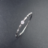 Silver Zircon Ring
