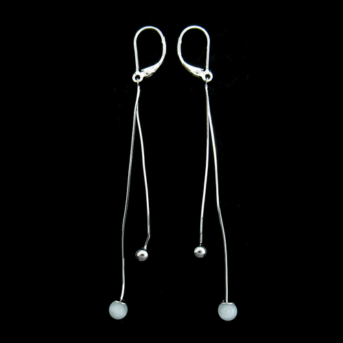 Silver Zircon Earrings
