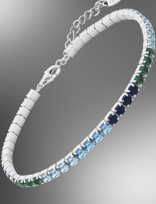 Silver Zircon Bracelet