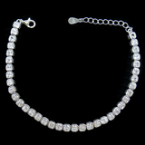 Silver Zircon Bracelet