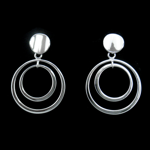 Silver Plain Earrings