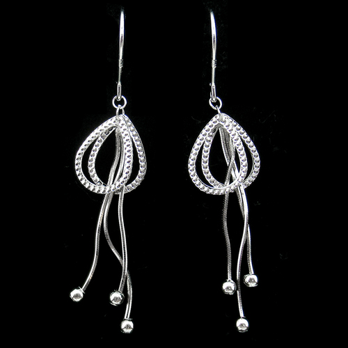 Silver Plain Earrings