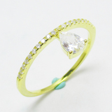 Silver Zircon Ring
