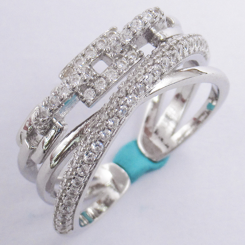Silver Zircon Ring