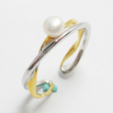 Silver Pearl Ring