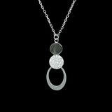 Silver Zircon Necklace