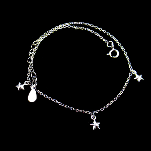 Silver Plain Anklet