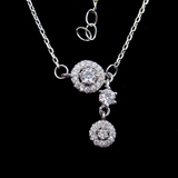 Silver Zircon Necklace