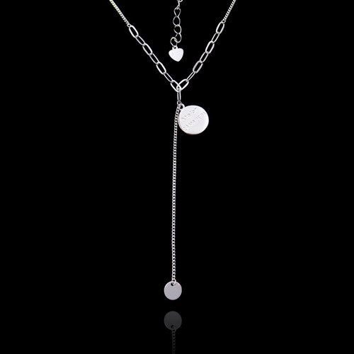Silver Plain Necklace