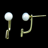 Silver Pearl Ear Stubs