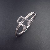 Silver Zircon Ring