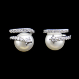 Silver Pearl Earrings