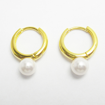 Silver Pearl Huggies