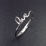 Silver Zircon Ring