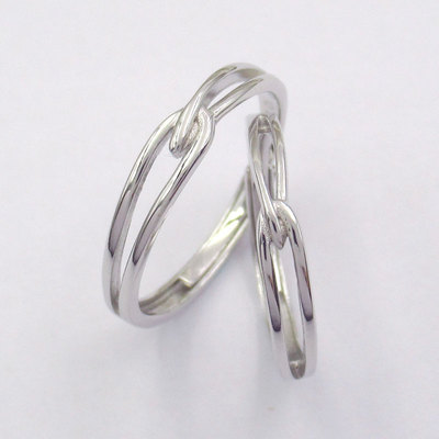 Silver Plain Couple Rings