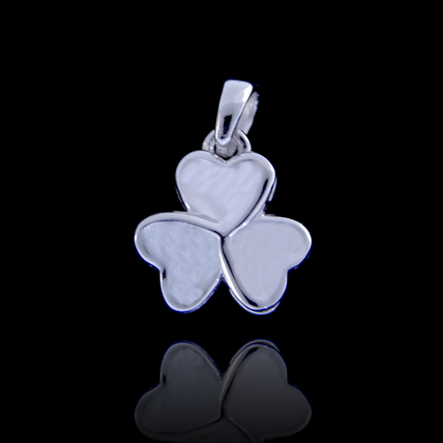 Silver Clover Plain Pendant