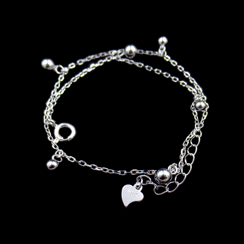 Silver Plain Anklet