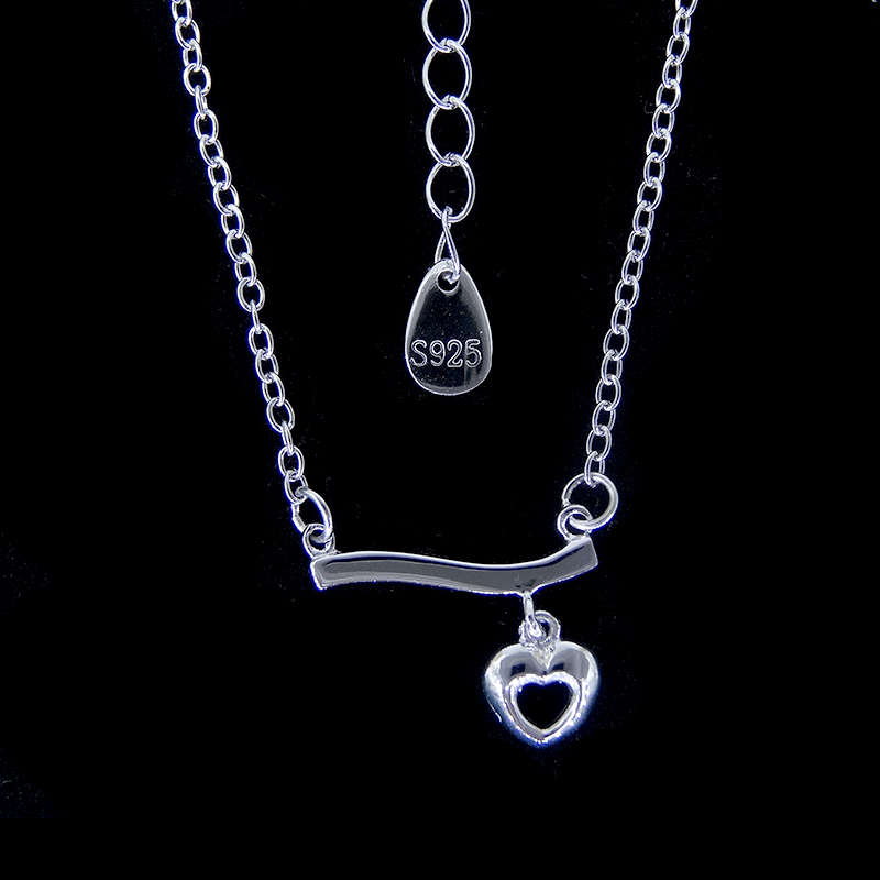 纯银素银项链 - 银饰批发-925银饰供应商-宸琪首饰