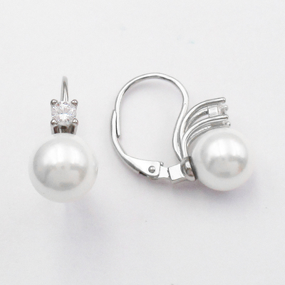 Silver Pearl Huggies