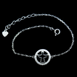 Silver Zircon Bracelet