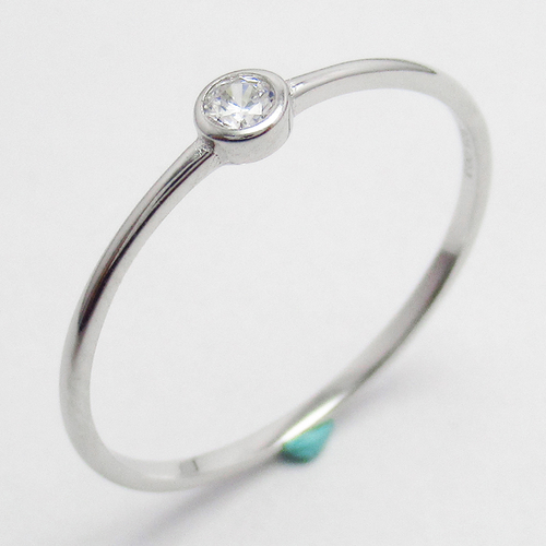 Silver Zircon Ring