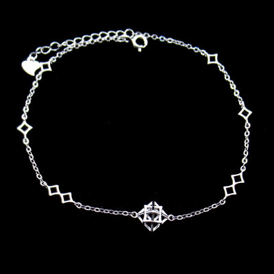 Silver Plain Anklet