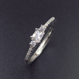 Silver Zircon Ring