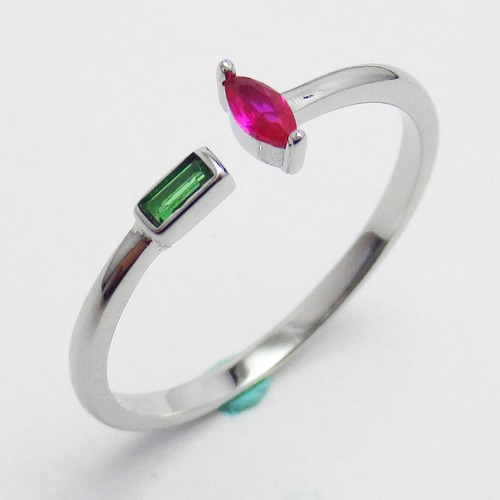 Silver Zircon Ring