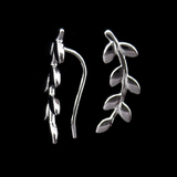 Silver Branch Shaped Plain Ear Stubs