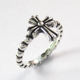 Silver Cross Shaped Ring