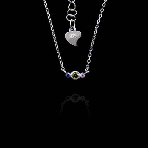 Silver Zircon Necklace