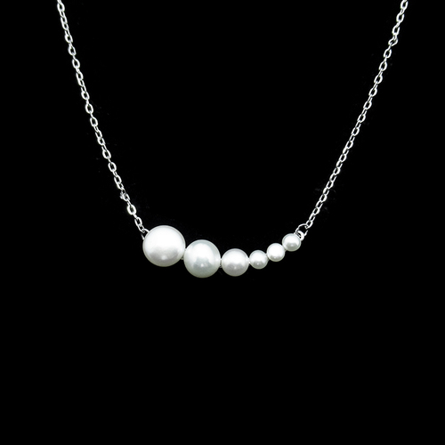 Silver Pearl Necklace