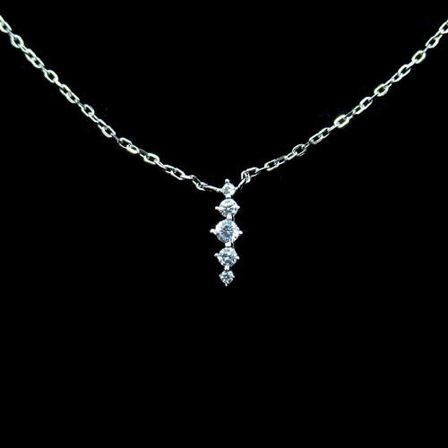 Silver Zircon Necklace
