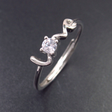 Silver Zircon Ring