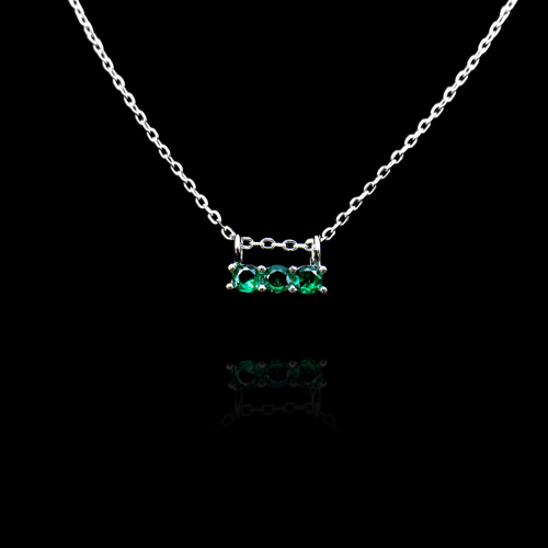 Silver Zircon Necklace