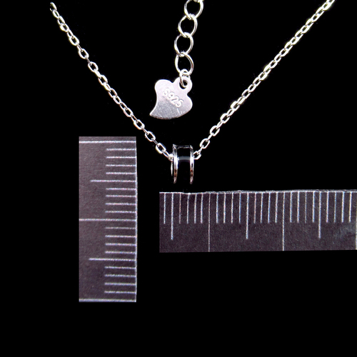 Silver Enamel Necklace