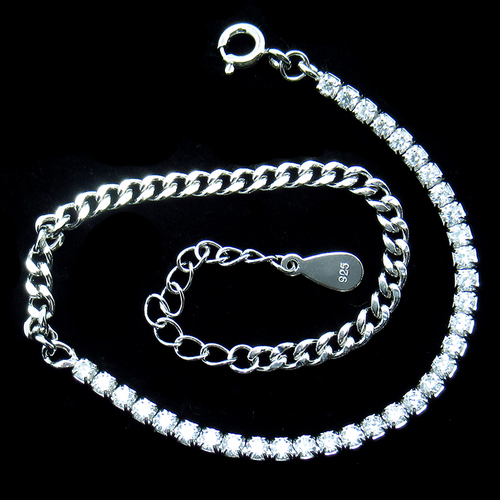 Silver Zircon Bracelet