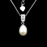 Silver Pearl Necklace